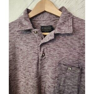 Pendleton Polo Shirt Men's Small Short Sleeve 100% Cotton Casual Red Heathered